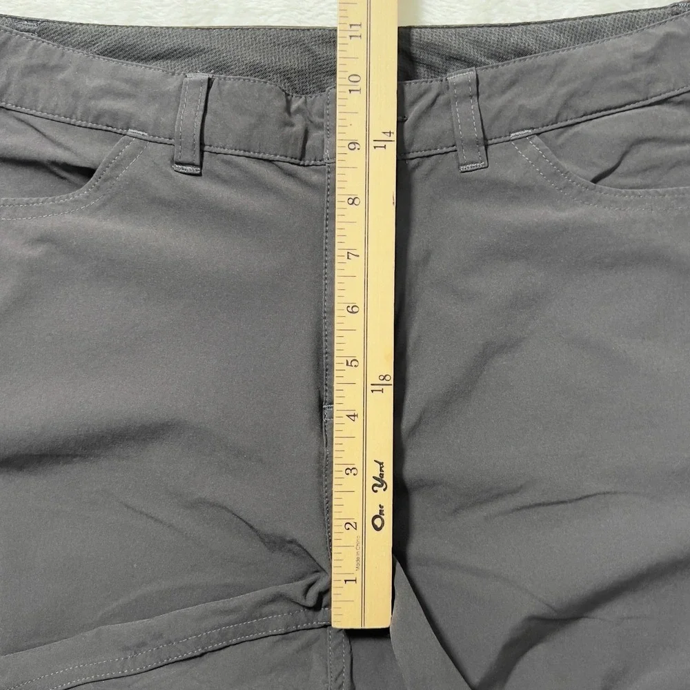 Patagonia Skyline Traveler Pants Women Sz 12 Black Ankle Zip Hiking Outdoor